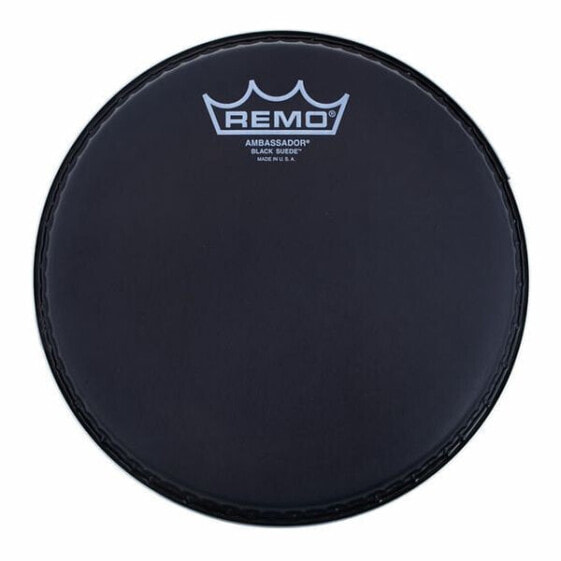 Remo 08" Ambassador Black Suede