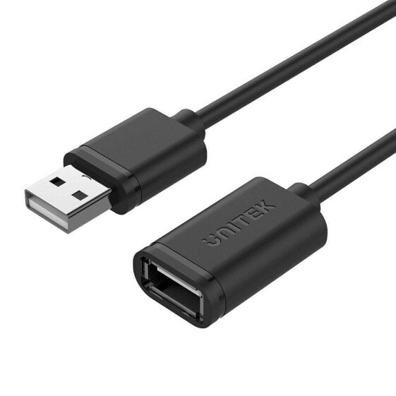 USB-кабель Unitek Y-C450GBK "Папа"/"Мама" Чёрный 2 m
