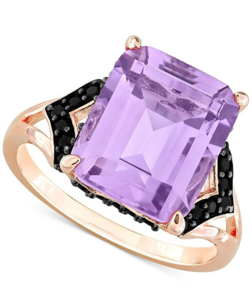 Кольцо Macy's Pink Amethyst & Black Sapphire Statement