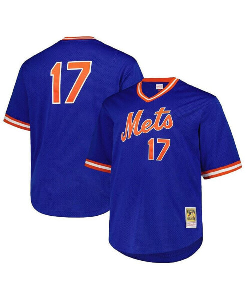 Men's Keith Hernandez Royal New York Mets 1986 Cooperstown Collection Mesh Big and Tall Pullover Jersey