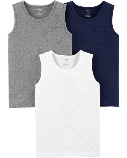 Kid 3-Pack Jersey Tanks 5