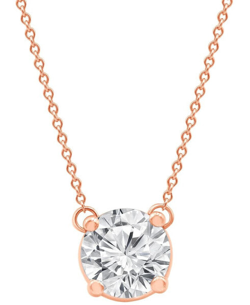 Certified Lab Grown Diamond Solitaire Pendant 18" Necklace (2-1/4 ct. t.w.) in 14k Gold