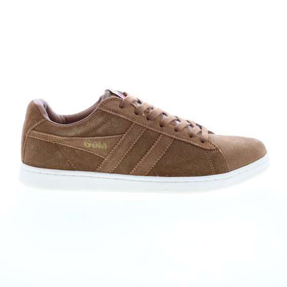 Gola Equipe Suede CLA495 Womens Brown Suede Lace Up Lifestyle Sneakers Shoes 5
