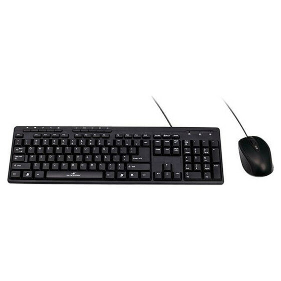 Keyboard and Mouse Bluestork BSPACKFIRSTII Black French AZERTY