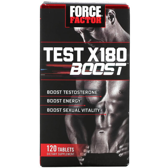 Усилитель тестостерона для мужчин Force Factor Test X180 Boost, 120 таблеток