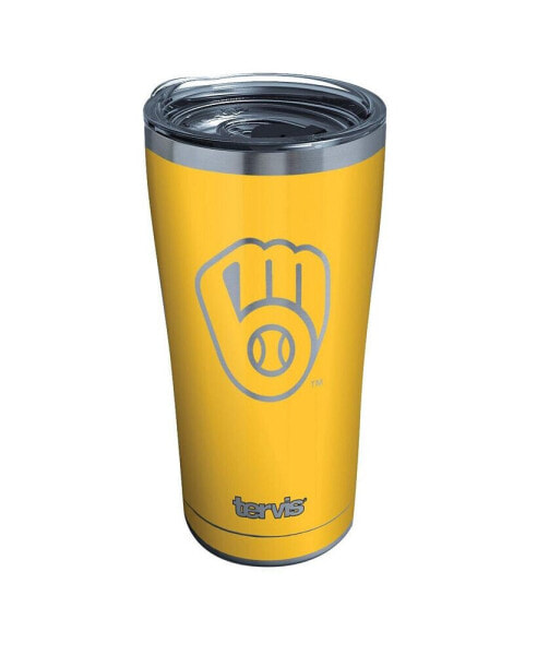 Milwaukee Brewers 20 Oz Roots Tumbler with Slider Lid