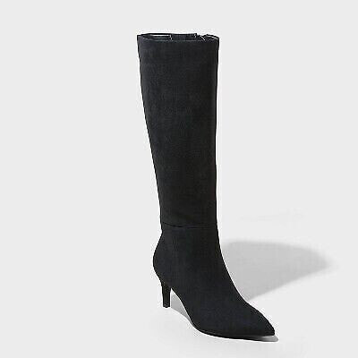 Women's Tay Tall Dress Boots - A New Day Black 5
