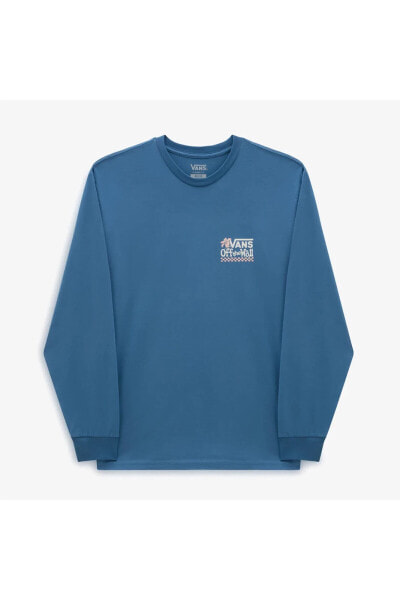 Футболка Vans Petal And Pest Ls Erkek Mavi для мужчин