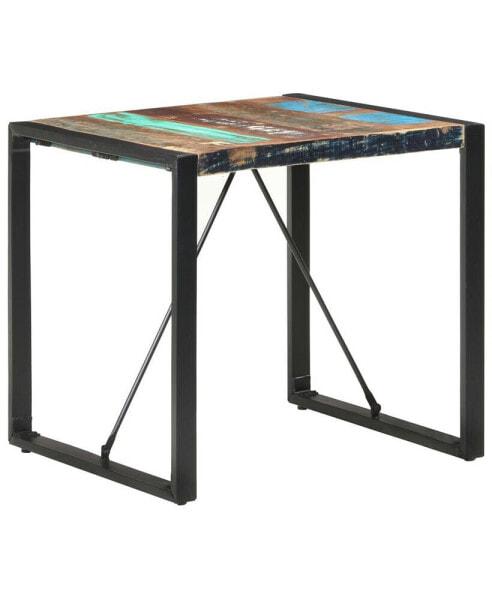 Стол обеденный vidaXL из массивной переработанной древесины 31.5"x31.5"x29.5" Solid