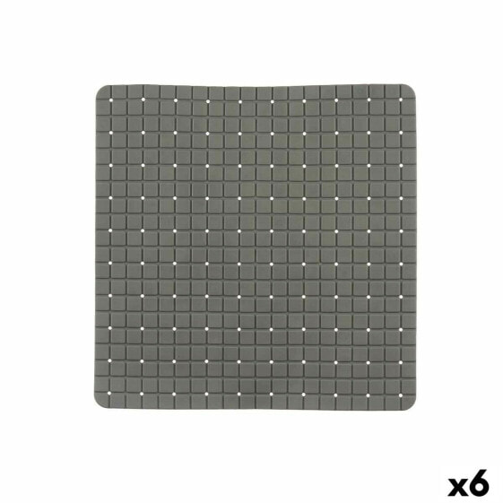 Нескользящий коврик для душа фотографии Серый PVC 50,3 x 50,3 x 0,7 cm (6 штук)