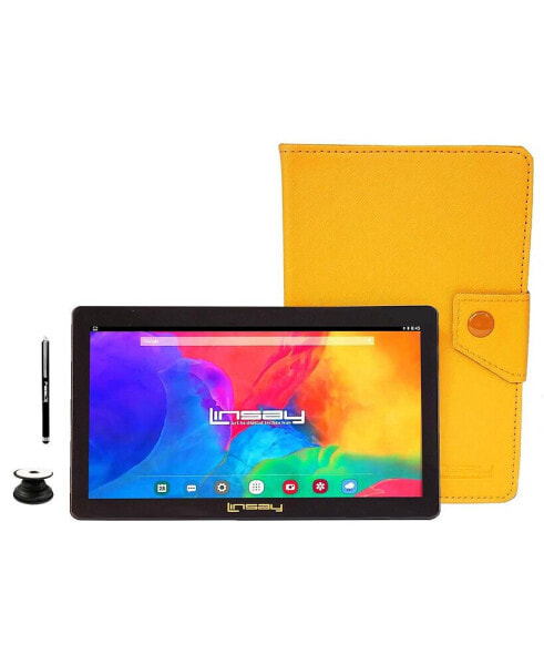 New 7" Tablet Bundle with Orange Case, Pop Holder and Pen Stylus with 2GB RAM 64GB Android 13