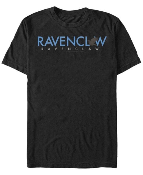 Harry Potter Men's Ravenclaw Text Logo Short Sleeve T-Shirt