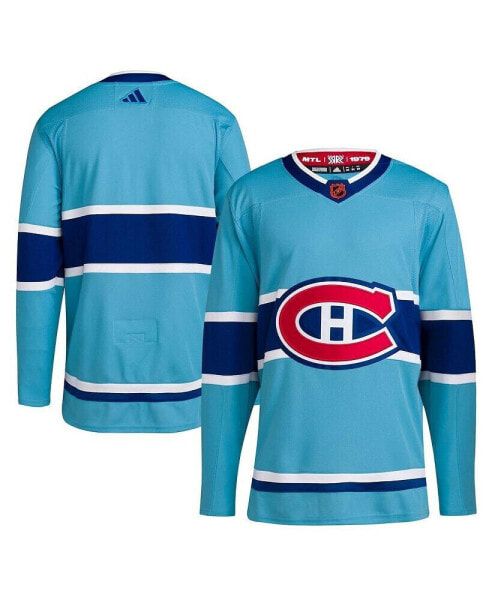 Men's Light Blue Montreal Canadiens Reverse Retro 2.0 Authentic Blank Jersey