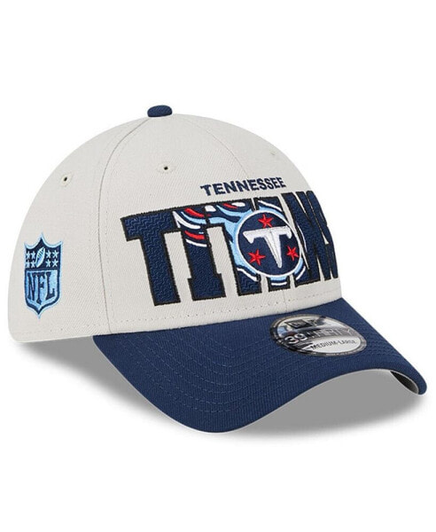 Men's Stone, Navy Tennessee Titans 2023 NFL Draft 39THIRTY Flex Hat