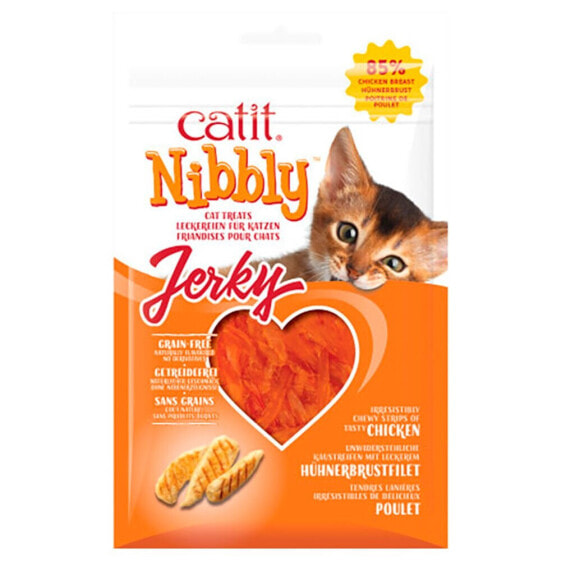 CATIT Nibbly Jerky chewy chicken slices