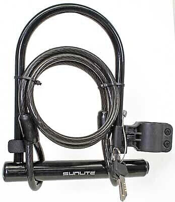 LOCK SunLite U Mountain wBRACKET &4FTX10mmCABLE