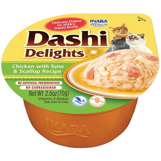 INABA Dashi Delights chicken tuna & scallop bouillon 70g cat treat