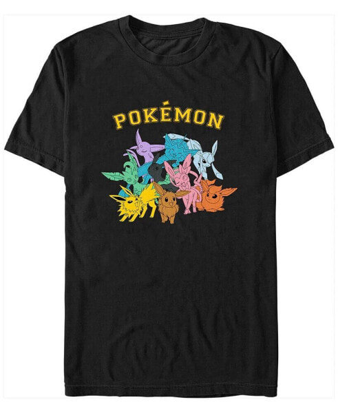 Men's Pokemon Gotta Catch Eeveelutions Short Sleeve T-shirt