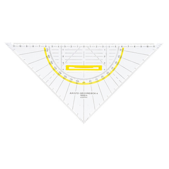 Ручка шариковая ARISTO AR1555/4 - треугольник 45° - глянцевая - полиметилметакрилат (PMMA) - прозрачная - 25 см - 1 шт