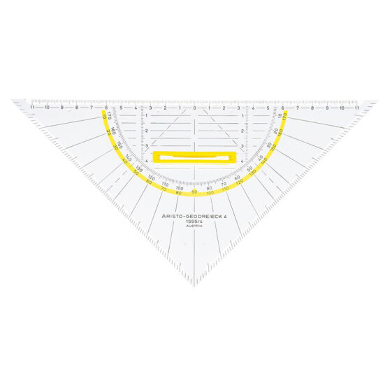 Aristo AR1555/4 - 45° triangle - Gloss - Polymethyl methacrylate (PMMA) - Transparent - 25 cm - 1 pc(s)