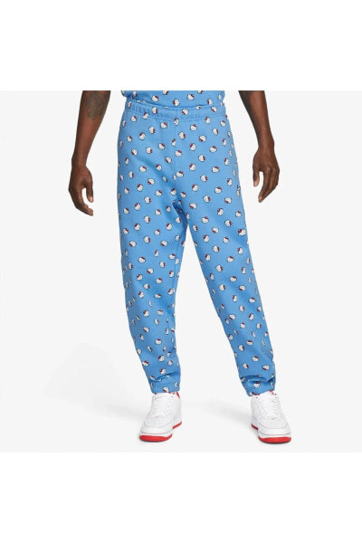 x Hello Kitty Fleece Pants University Blue White