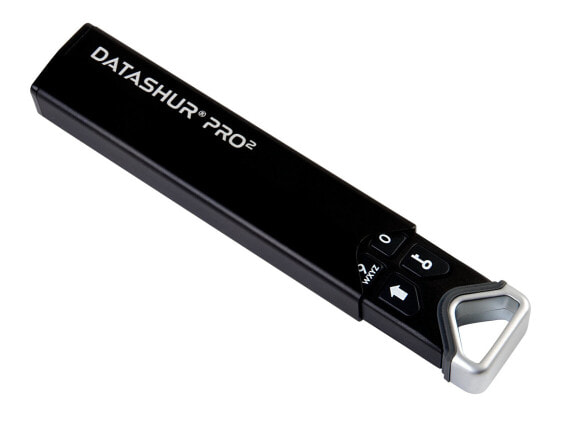 iStorage datAshur PRO2 32GB secure encrypted flash drive - IS-FL-DP2-256-32 - 32 GB - USB Type-A - 3.2 Gen 1 (3.1 Gen 1) - 130.3 MB/s - Sleeve - Black