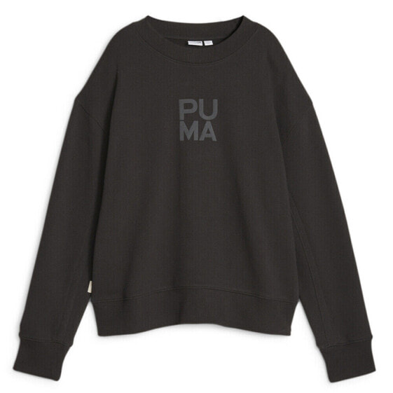 Puma Infuse Crew Neck Sweatshirt Womens Black 62167201