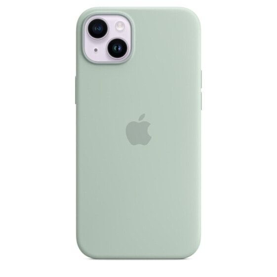 Чехол силиконовый для Apple iPhone 14 Plus с MagSafe - Суккулент - Green Apple - iPhone 14 Plus - 17 см (6,7") - Зеленый