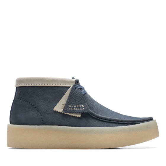 [26171091] MENS CLARKS WALLABEE CUP BOOT - BLUE NUBUCK