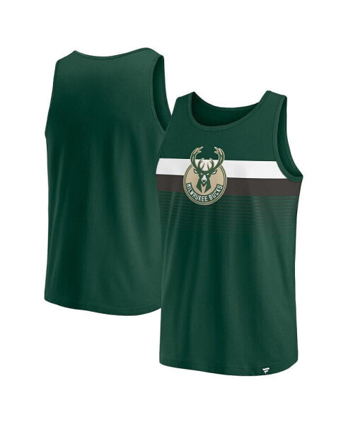 Men's Hunter Green Milwaukee Bucks Wild Game Tank Top