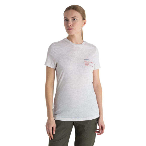 ICEBREAKER Merino 150 Tech Lite III Natural Run Club 2.0 short sleeve T-shirt