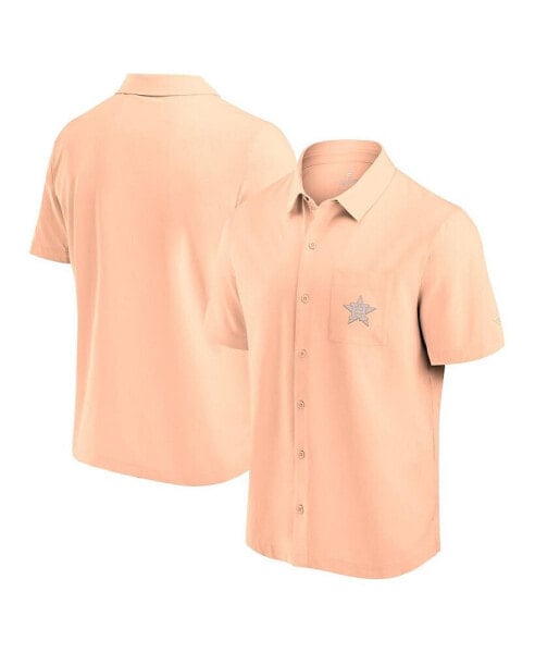 Men's Light Pink Houston Astros Front Office Button-Up Shirt