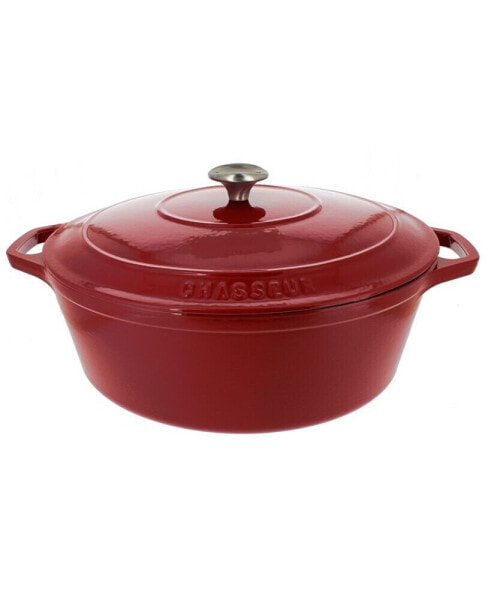French Enameled Cast Iron 7.25 Qt. Oval Dutch Oven