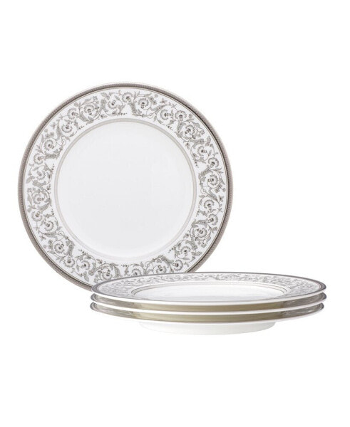 Summit Platinum Set of 4 Salad Plates, Service For 4