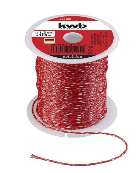 kwb 925120 - Nylon - Red - 100 m - 1.2 mm