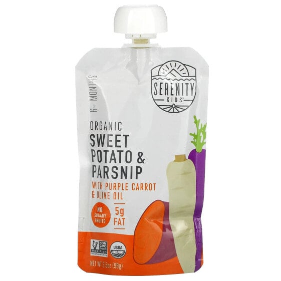 Organic Sweet Potato & Parsnips with Purple Carrot & Olive Oil, 6+ Months, 3.5 oz (99 g)
