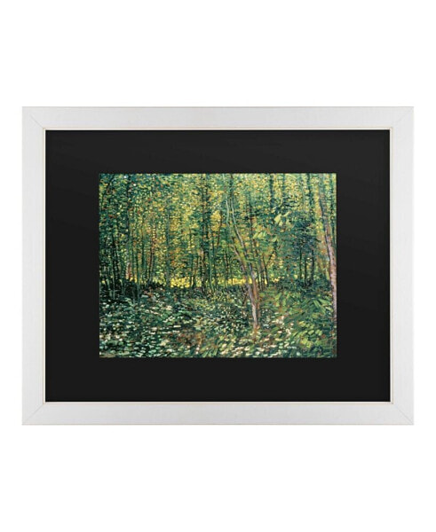 Vincent Van Gogh Trees and Undergrowth, 1887 Matted Framed Art - 20" x 25"