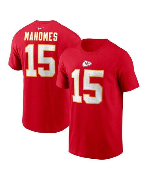 Men's Patrick Mahomes Red Kansas City Chiefs Player Name and Number T-shirt