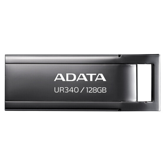 ADATA UR340 - 128 GB - USB Type-A - 3.2 Gen 2 (3.1 Gen 2) - 100 MB/s - Cap - Black