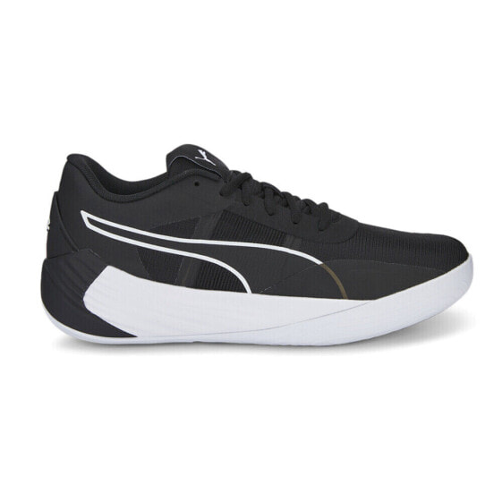 Puma Fusion Nitro Team Basketball Mens Black Sneakers Athletic Shoes 37703510