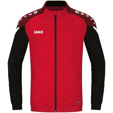 Jako Polyesterjacke Performance (Matt-Polyester-Tricot) Rot/schwarz Kinder