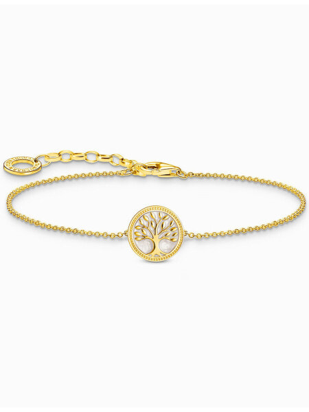 Thomas Sabo A2160-427-39-L19V Gold-plated bracelet w. Tree of Love pendant