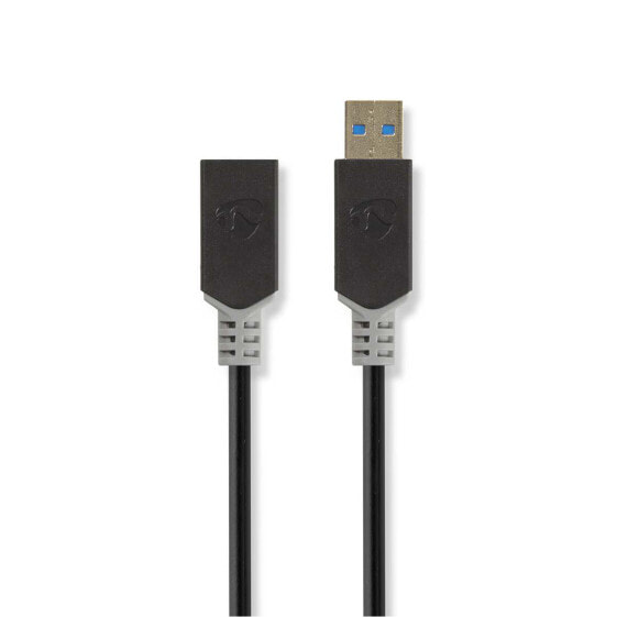 Nedis CCBW61710AT015 - 0.15 m - USB C - USB A - USB 3.2 Gen 1 (3.1 Gen 1) - 4.8 Mbit/s - Anthracite
