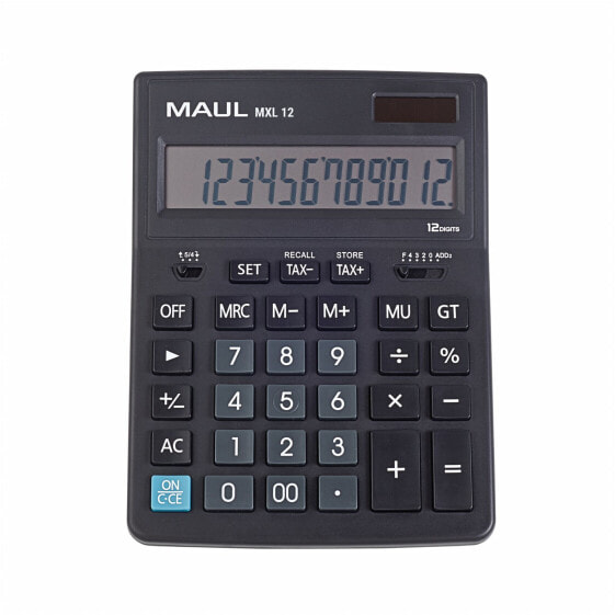 Jakob Maul GmbH MAUL MXL 12 - Desktop - Display - 12 digits - 1 lines - Battery - Black