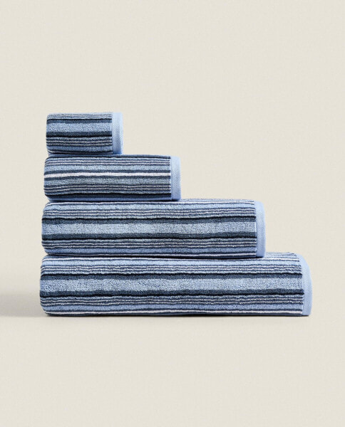 Striped cotton towel