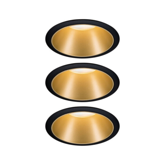 PAULMANN 934.04 - Recessed lighting spot - Non-changeable bulb(s) - 1 bulb(s) - 6.5 W - 460 lm - Black - Gold