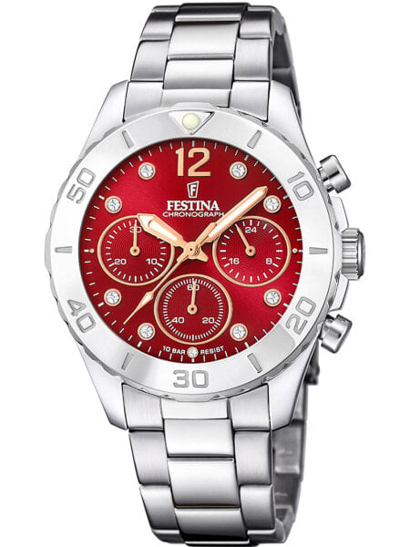 Festina F20603/2 Boyfriend Chronograph Ladies Watch 39mm 10ATM