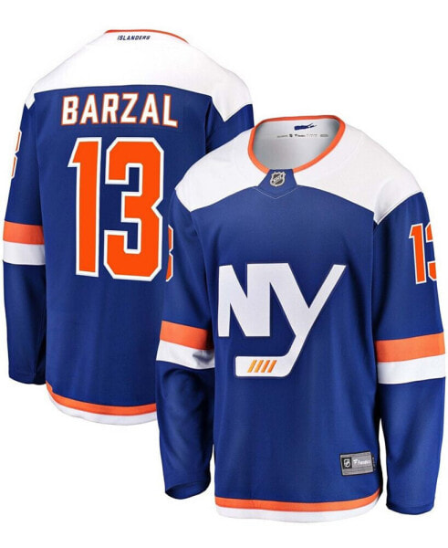 Men's Mathew Barzal Blue New York Islanders Alternate Breakaway Jersey