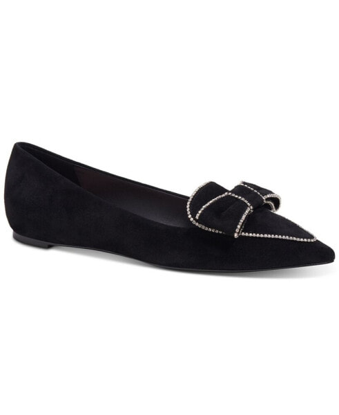 Women's Be Dazzled Pointed-Toe Embellished Flats