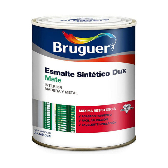 Synthetic enamel paint Bruguer Dux White 750 ml Matt